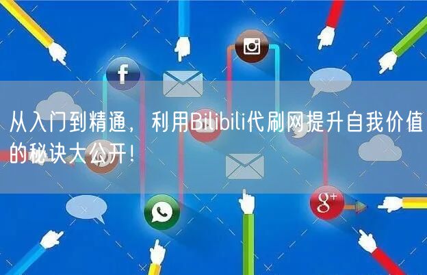 从入门到精通，利用Bilibili代刷网提升自我价值的秘诀大公开！