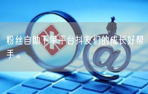 粉丝自助下单平台抖友们的成长好帮手。