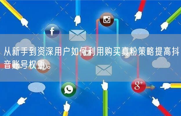 从新手到资深用户如何利用购买真粉策略提高抖音账号权重。