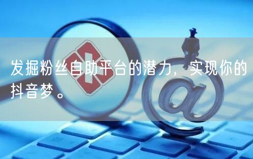 发掘粉丝自助平台的潜力，实现你的抖音梦。