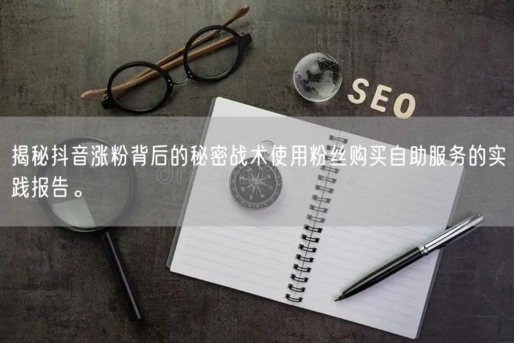 揭秘抖音涨粉背后的秘密战术使用粉丝购买自助服务的实践报告。